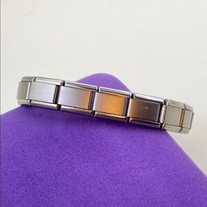 💛 Y2K Stainless Steel D’Linq Charm Bracelet